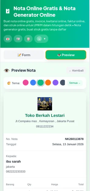 Cara Kirim Nota Otomatis ke WhatsApp Pelanggan (Tanpa Ribet!) 4