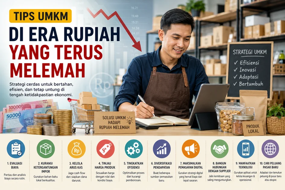 Rupiah Tembus Rp 17.880 Hari Ini — Ini yang Harus Dilakukan UMKM Sekarang Rupiah Tembus Rp 17.880 Hari Ini — Ini yang Harus Dilakukan UMKM Sekarang